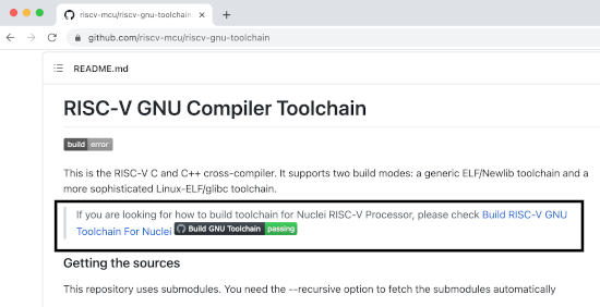 Build Nuclei riscv-gnu-toolchain