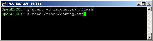Mount config.txt file