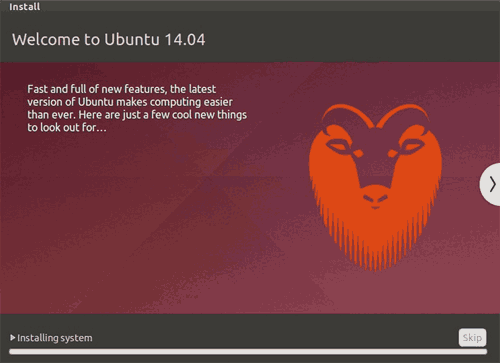 Ubuntu install: Files are copied and installed