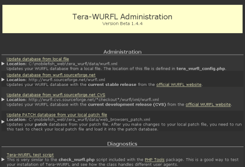 Tera-WURFL admin