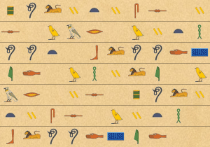 Hieroglyph background image paper 1