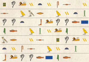 Hieroglyph background image paper 2