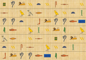 Hieroglyph background image paper 4