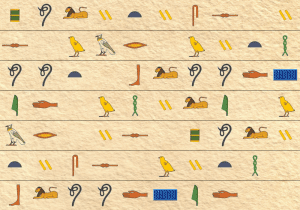 Hieroglyph background image paper 5