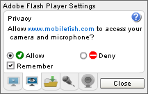Adobe Flash Player privacy settings