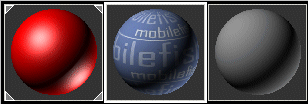 3DSMax 7, texture in sample sphere.