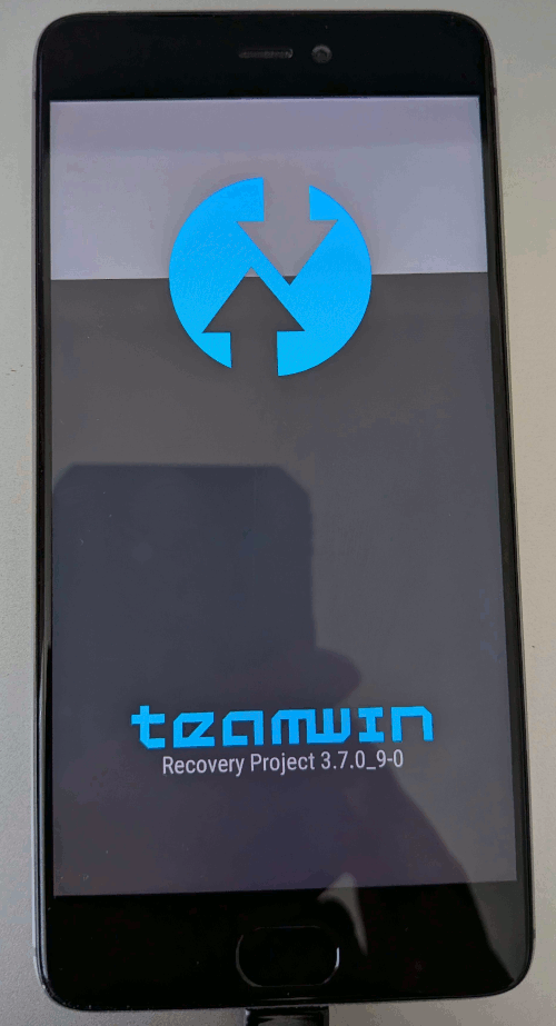 TWRP screen