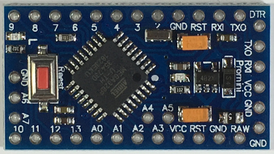 Arduino Pro Mini ATmega328P / 3.3V / 8 MHz top