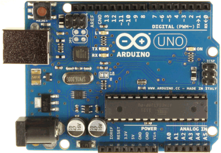 Arduino uno rev 3.0 front