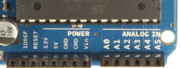 Arduino power and analog pins