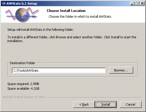 AWStats install location.