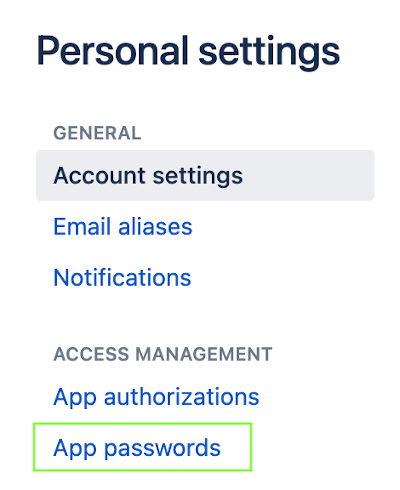 Bitbucket app password