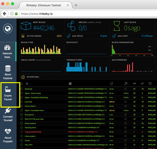 Rinkeby crypto faucet