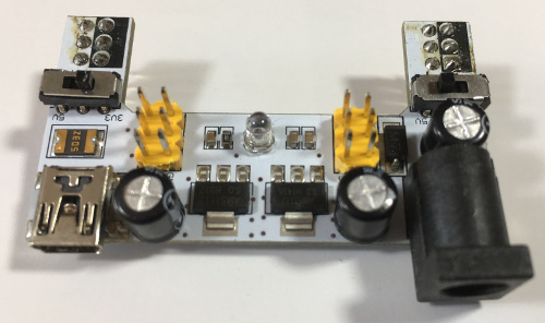 Breadboard power supply module for MB-102 and mini breadboard