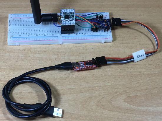 Connect LoRa module to computer