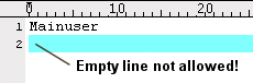 CVSNT empty line