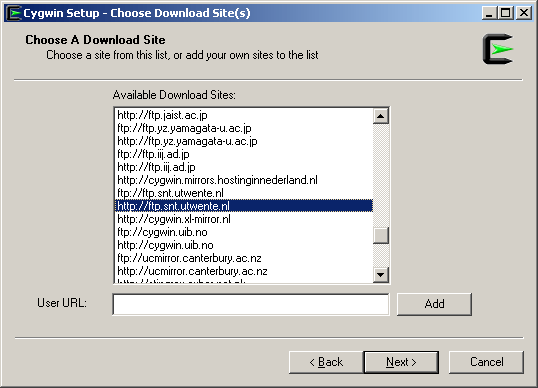 Cygwin Setup Download Site