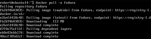 Pull all Fedora images