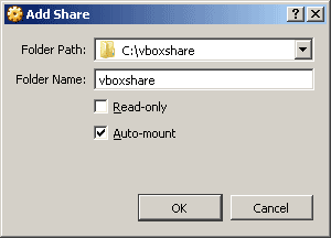Add shared folder