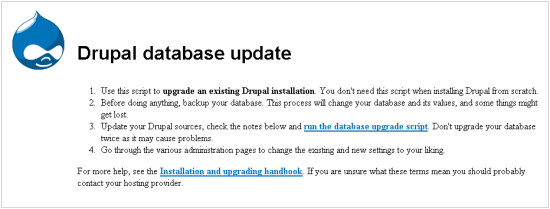 Drupal database update