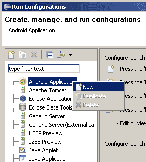 Create Run Configuration