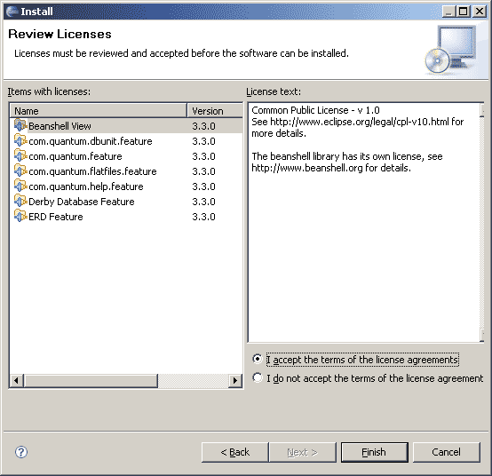 Install QuantumDB step 4