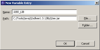 Eclipse variable entry