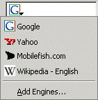 Search engine list