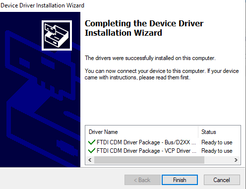 Install FTDI driver 4