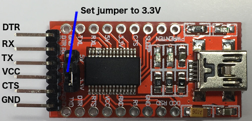 FTDI FT232RL top view