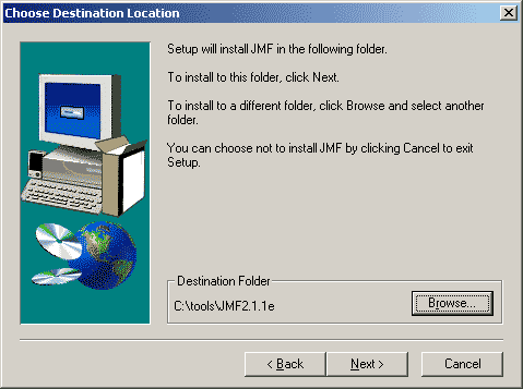 JMF choose install location