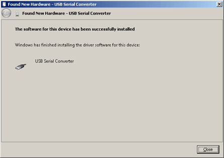 Installing driver software for your FT23R USB UART