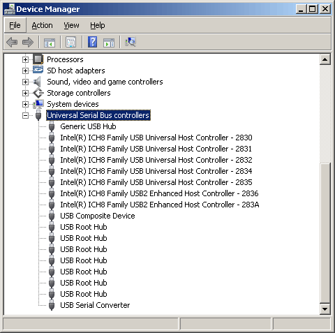 Expand Universal Serial Bus controllers