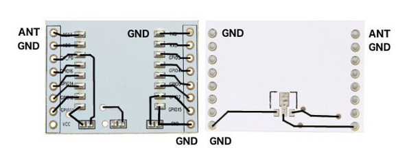 ESP 8266 module adapter PCB trace