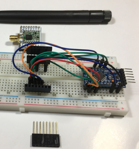 Arduino Pro Mini and LoRa module wiring 1