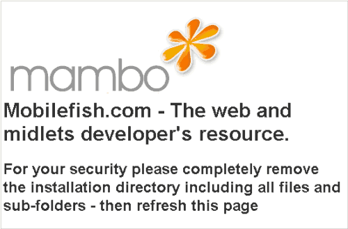 Mambo remove installation directory.