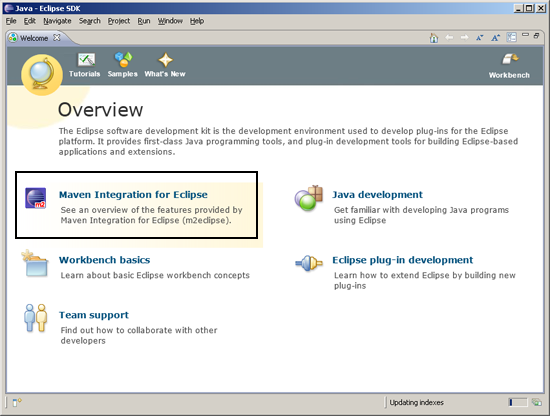 Eclipse Maven plugin is installed