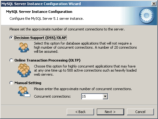 MySQL 5.1 connections