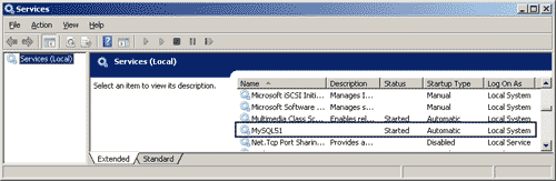 MySQL51 service