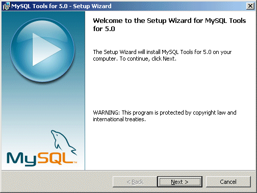 MySQL 5.0 bundle setup