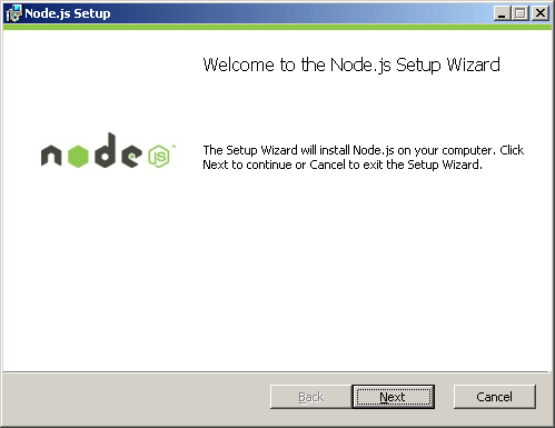 Node.js installation step 1