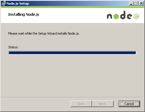 Node.js installation step 6
