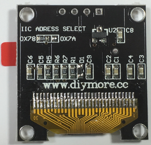 OLED display bottom view