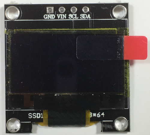 OLED display top view