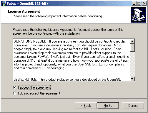 Icon for the openssl.cnf file.