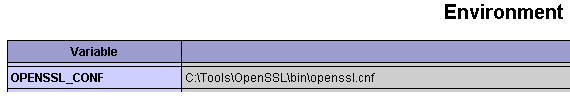 OpenSSL conf