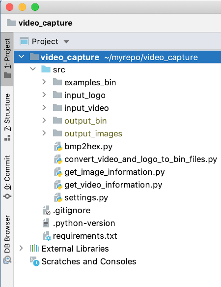 PyCharm project: video_capture