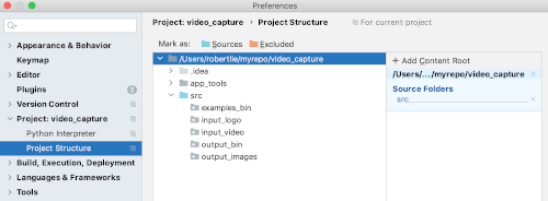 PyCharm project: video_capture add context root