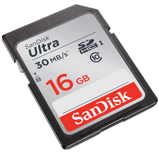 ScanDisk Ultra SDHC Card 16G 30MB/s
