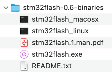stm32flash binaries